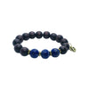 ADINKRA: Gye Nyame charm symbolizes “The Supremacy if God” Mahogany and lapis beads - Maganda Creations 