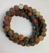 Men’s frosted Picasso Jasper - Maganda Creations