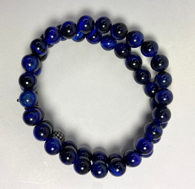 Men’s Blue Tiger Eye Bracelet - Maganda Creations
