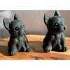 Obsidian Frenchie Carving - Maganda Creations 