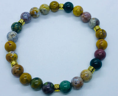 Jasper with gold spacers - Maganda Creations
