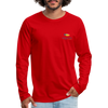 Men's Premium Long Sleeve T-Shirt - red